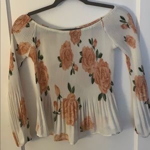 Rose off shoulder top